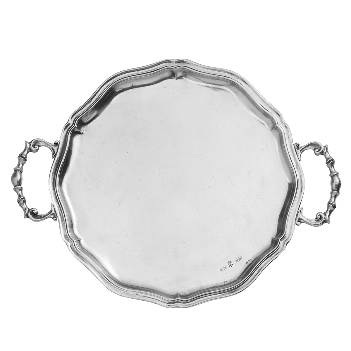 Vintage Scalloped Tray with Handles – Arte Italica