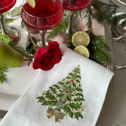 Italian Christmas Tree Towel