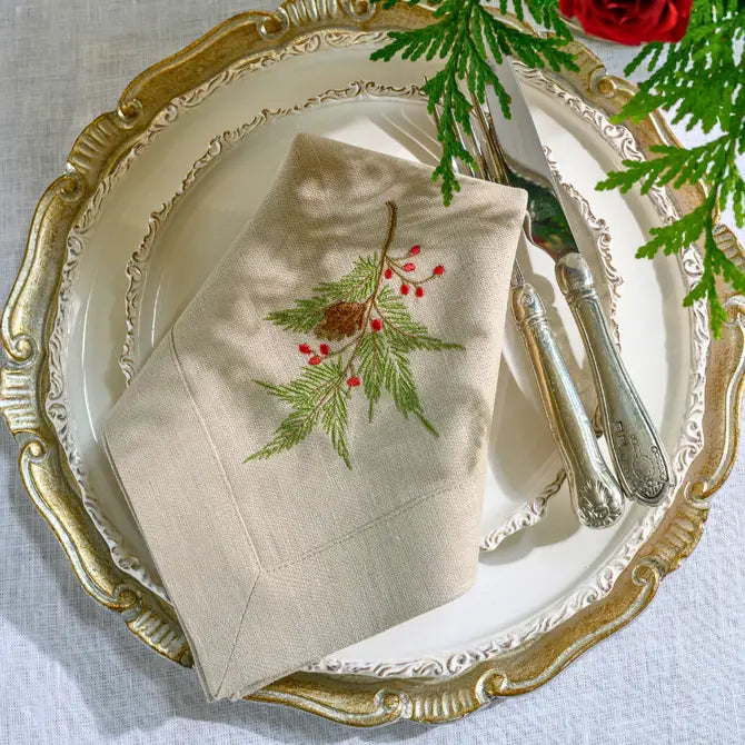 Natale Pine Large Napkin - New