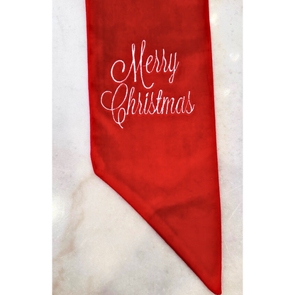 Merry Christmas Velvet Sash - New