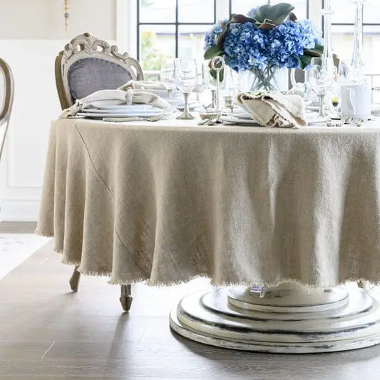 Provence Round Linen Tablecloth