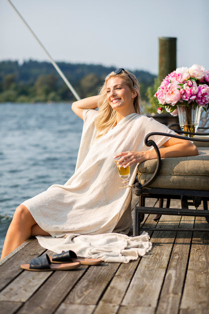 Jasmine Linen Kaftan - Sale