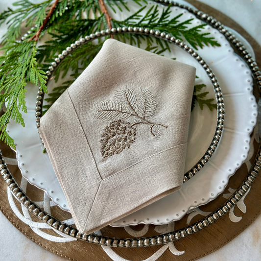 Pinecone Large Napkin