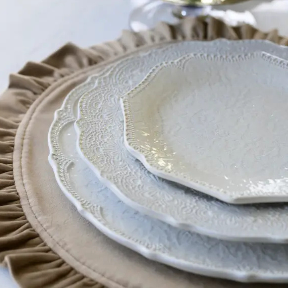 Merletto Antique Scalloped Salad Plate