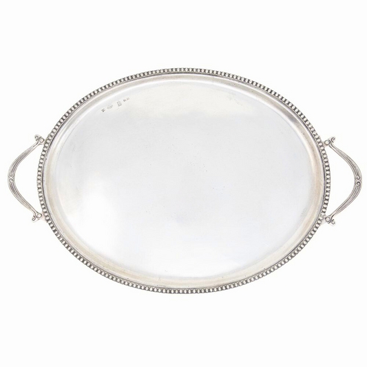 Beaded Oval Tray - Online Only