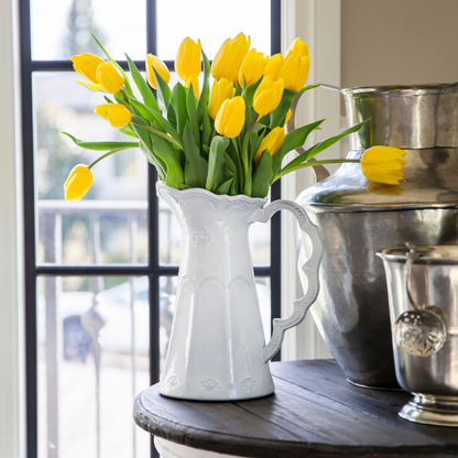 Merletto White Scalloped Pitcher