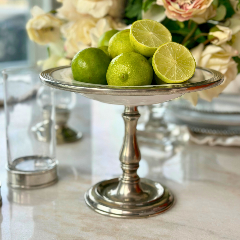 Tuscan Pedestal Shallow Dish