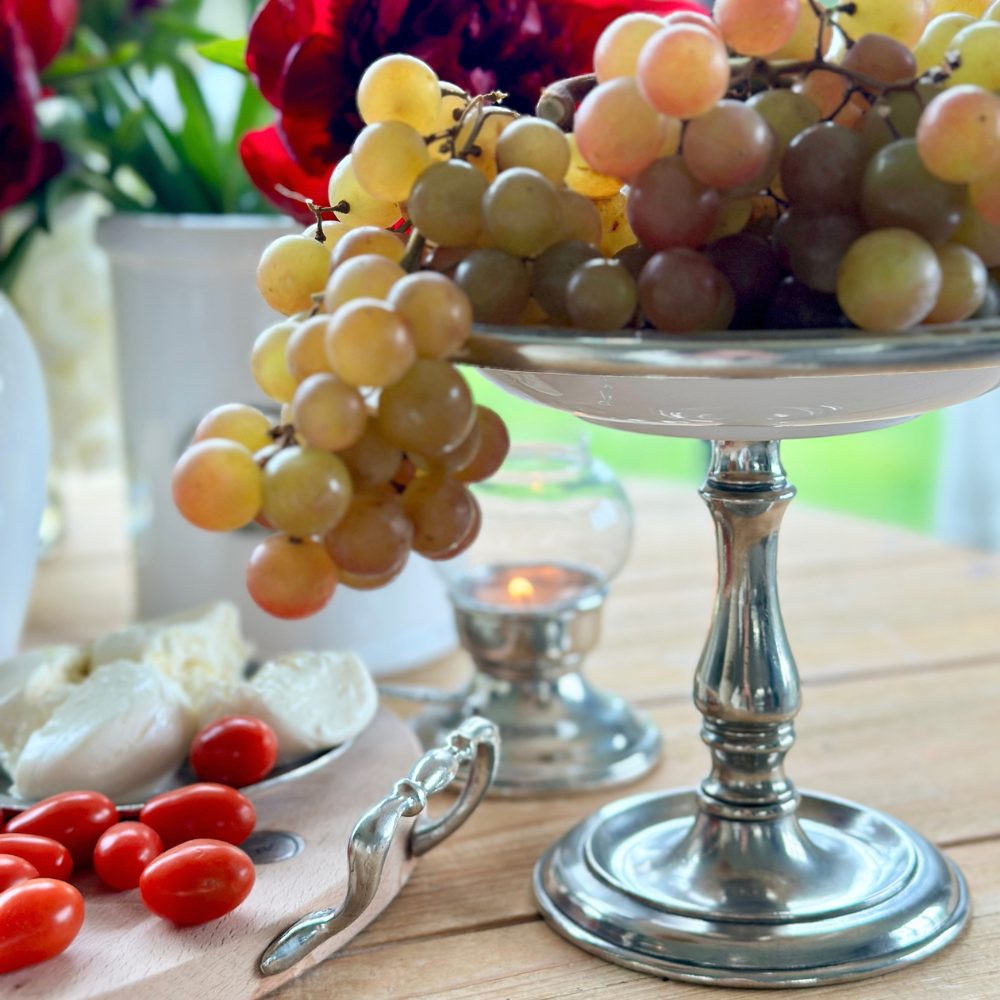 Tuscan Pedestal Shallow Dish