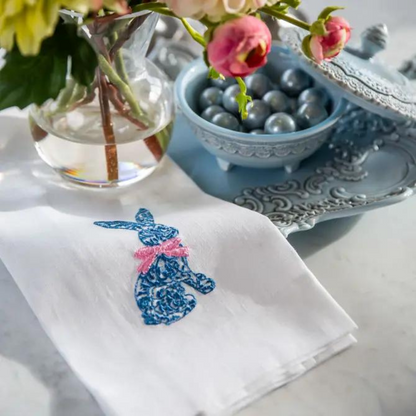 Toile Bunny Linen Towel