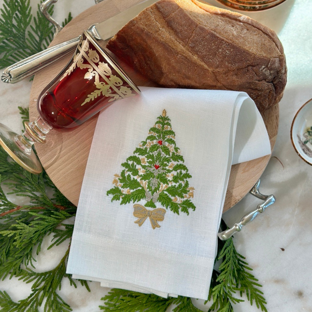 Italian Christmas Tree Towel