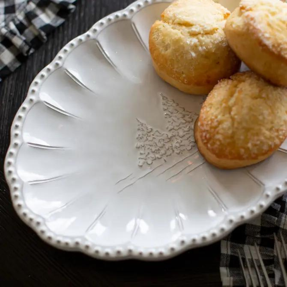 Bella Natale Beaded Oval Platter