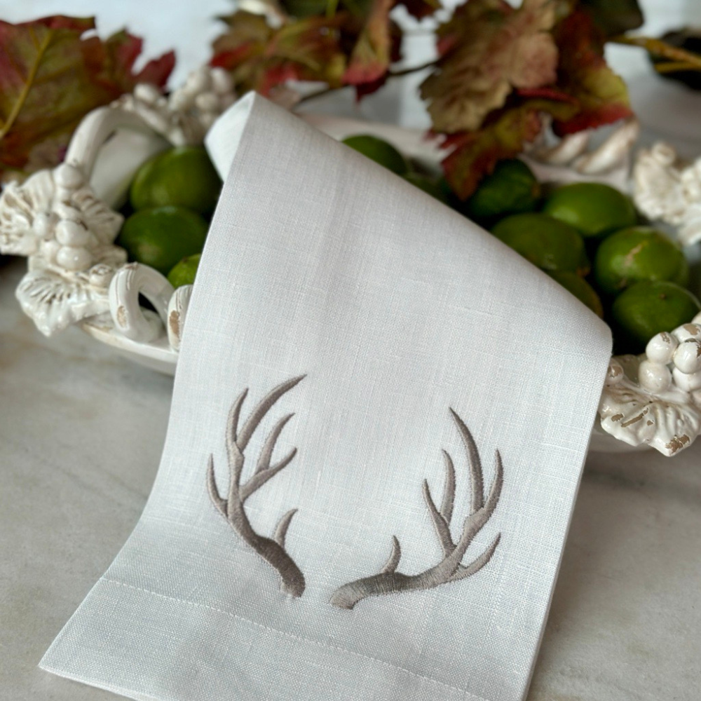 Serviette en lin Antlers