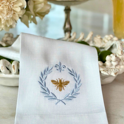 Italian Bee Linen Towel