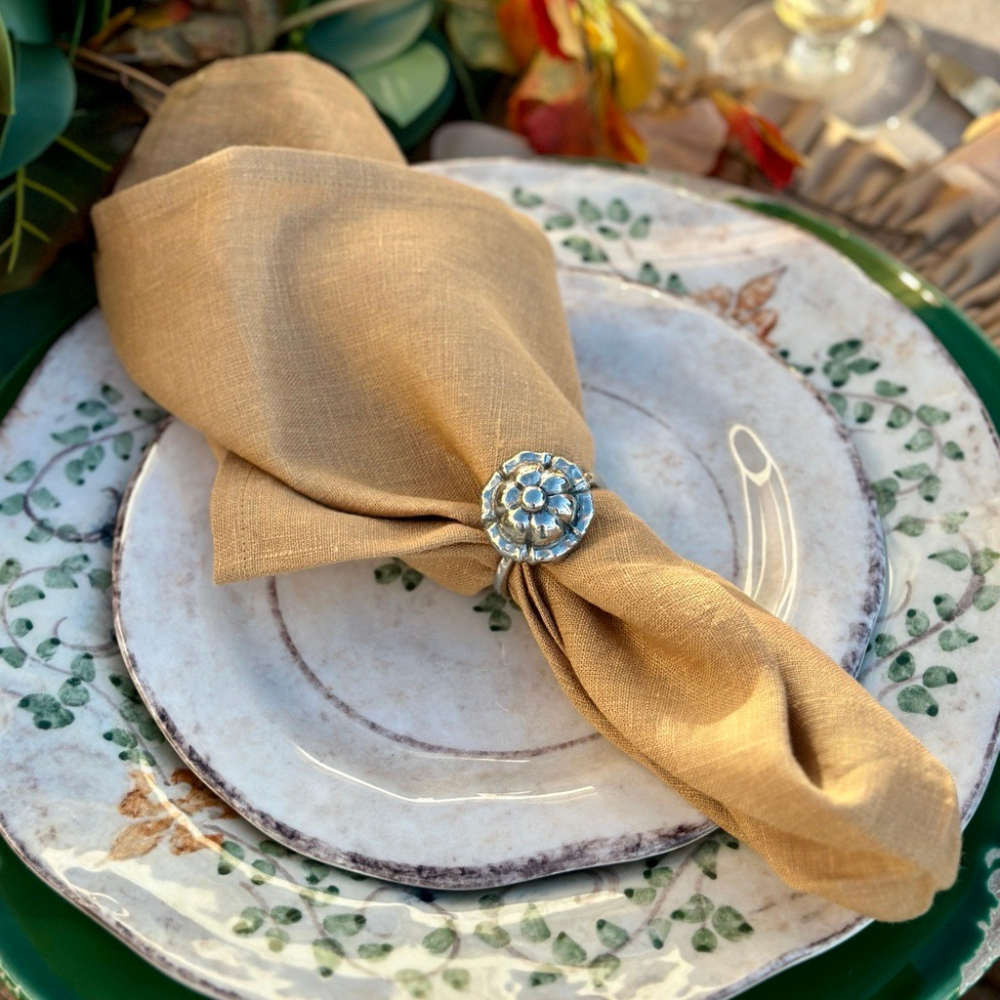 Vintage Deco Napkin Ring Set - New