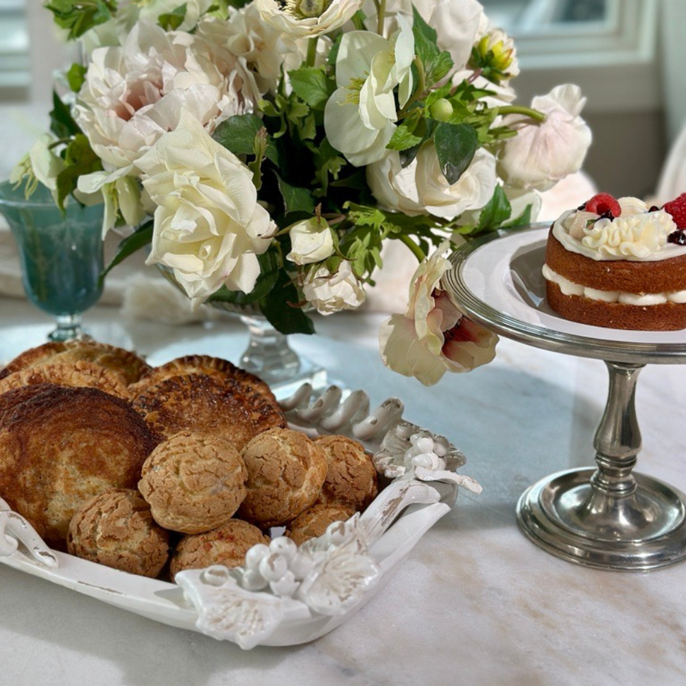 Tuscan Pedestal Shallow Dish