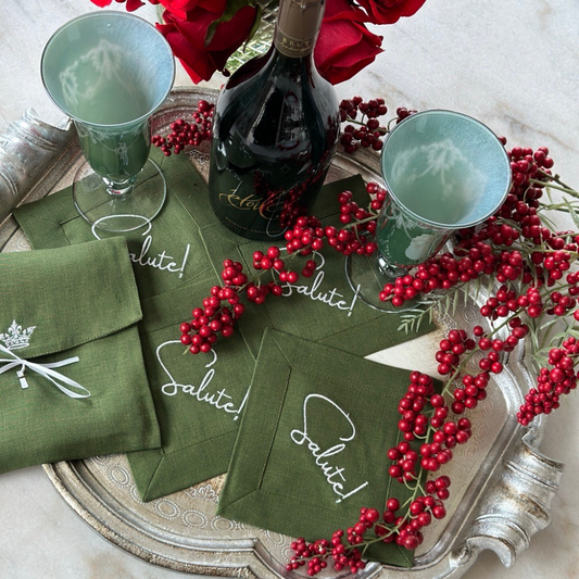 Salute Cocktail Napkin Set - New