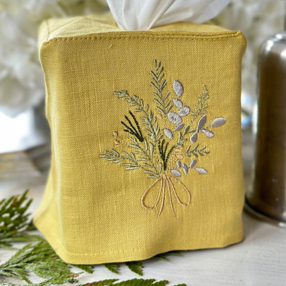 Farmers Market Bouquet Tissue Box Cover