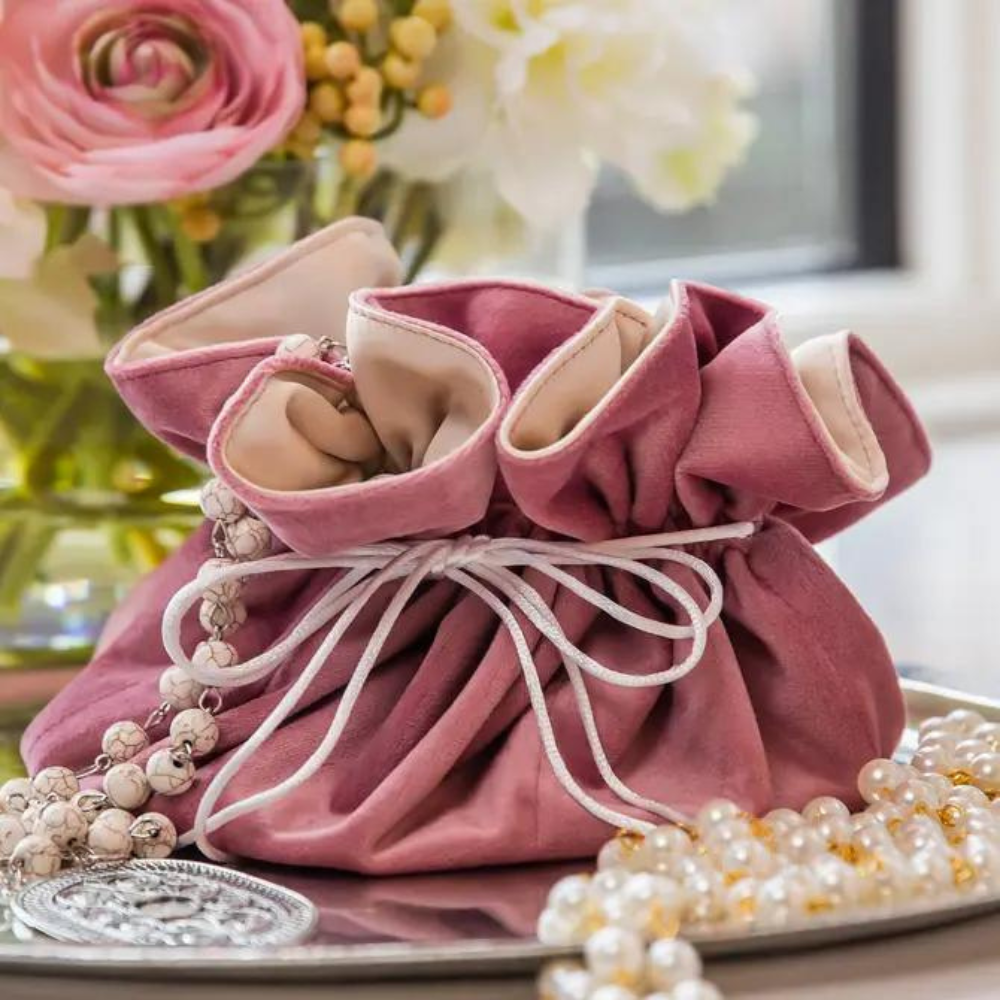 Pochette Blossom Jewelry en velours