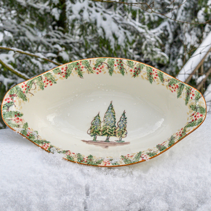 Natale Oval Serving Bowl