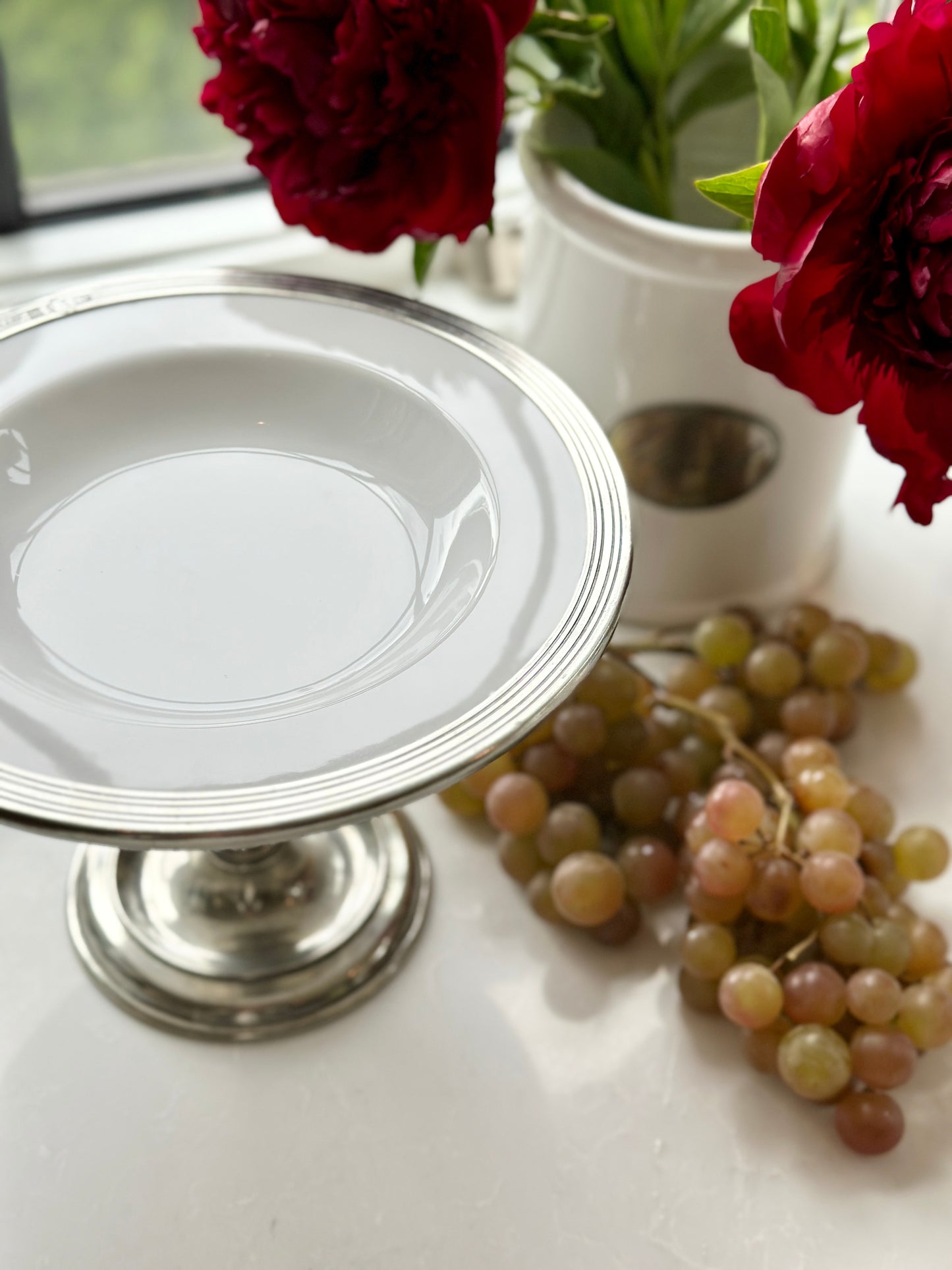 Tuscan Pedestal Shallow Bowl