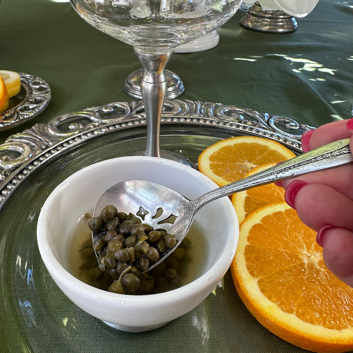 Vintage Slotted Charcuterie Spoon