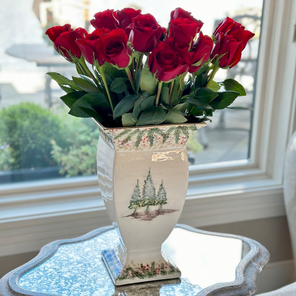 Natale Footed Vase