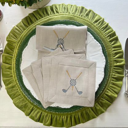 Golf Cocktail Napkin Set