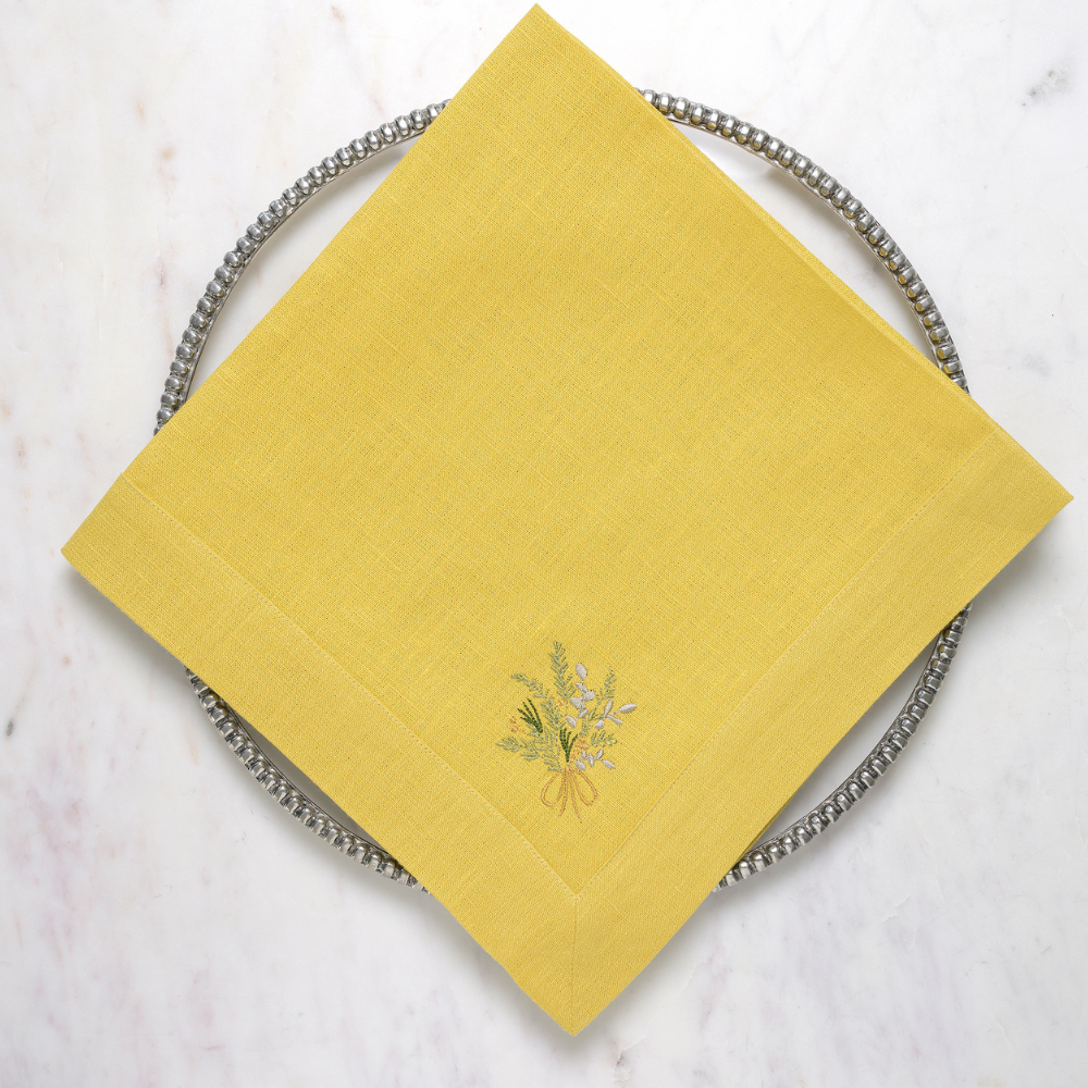 Farmers Market Bouquet Large Napkin - New