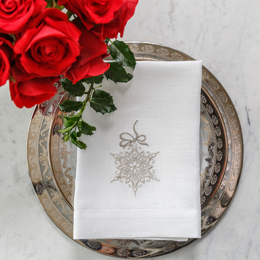 Snowflake Tri-Fold Napkin