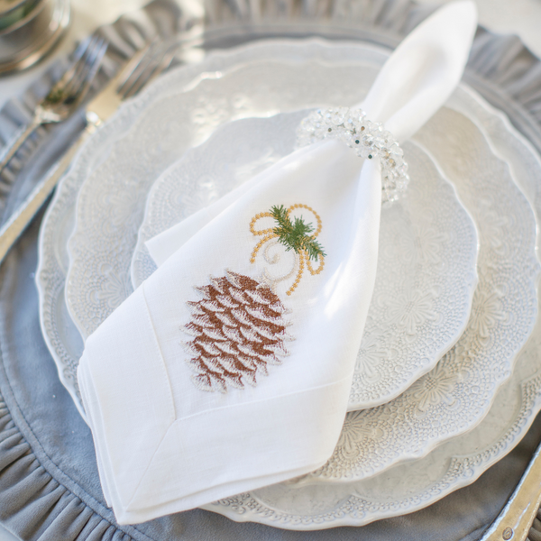 Pinecone Ornament Large Napkin