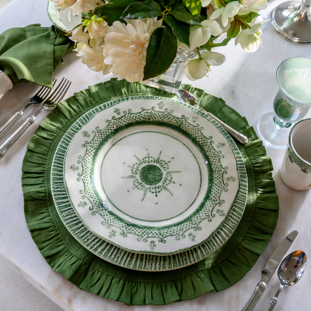 Burano Green Dinner Plate - NEW