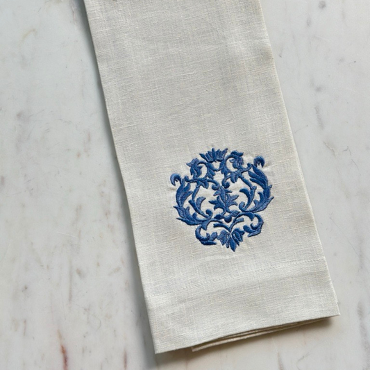 Damask Linen Towel - New