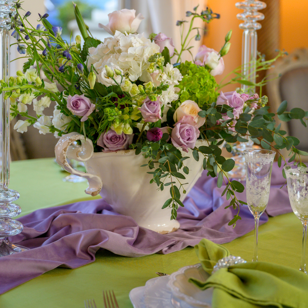 Velvet Table Runner with Ruffle - New Colors