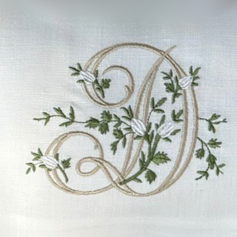 Floral Monogram Towel - New