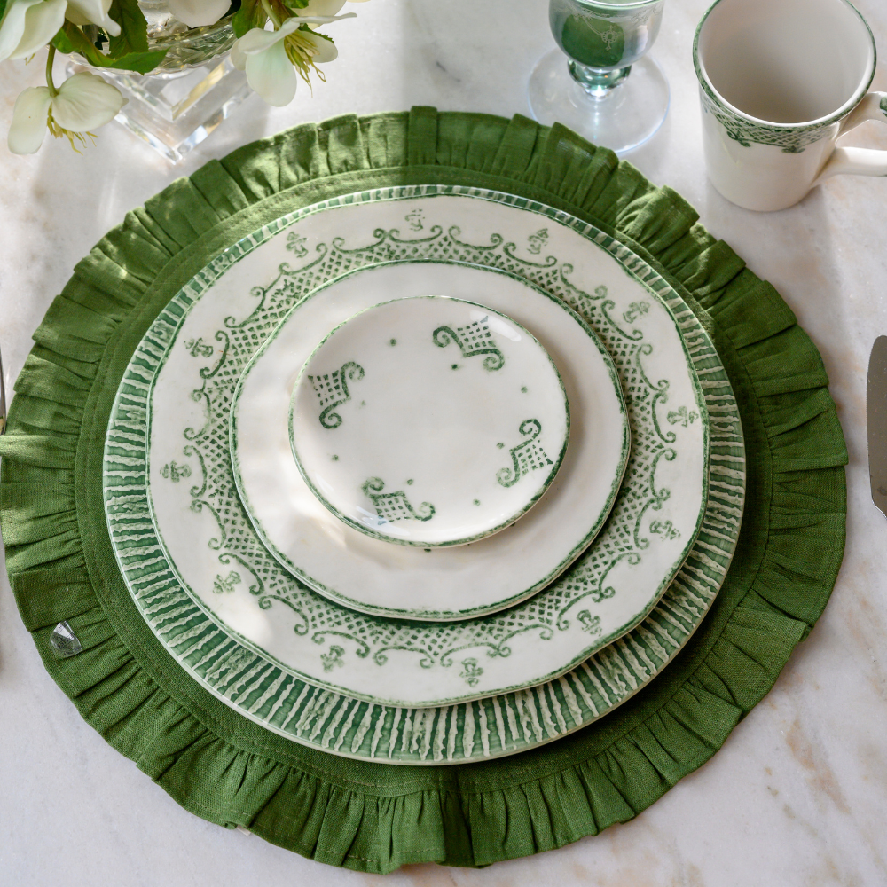 Burano Green Bread / Canapé Plate - NEW