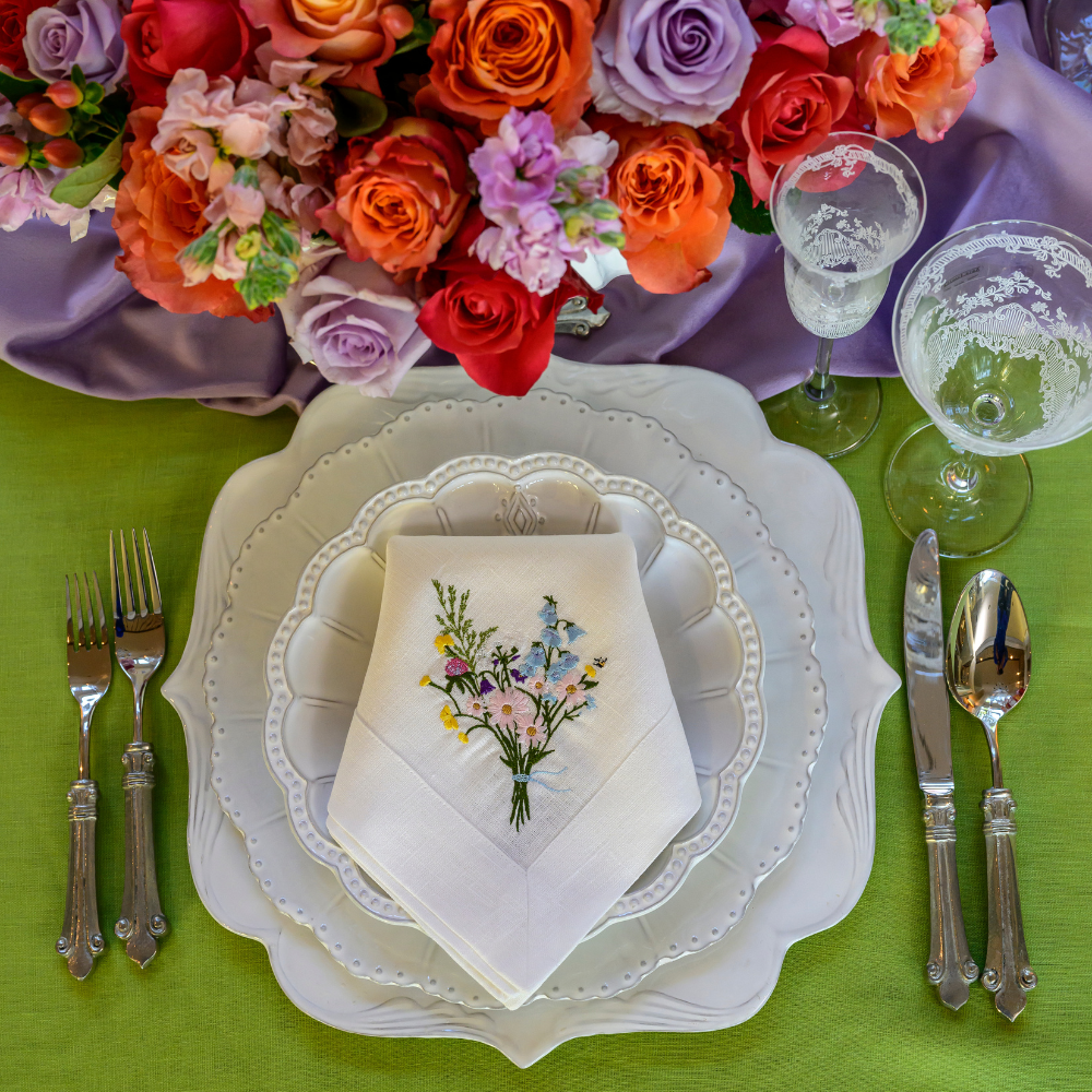 Wildflower Bouquet Large Napkin