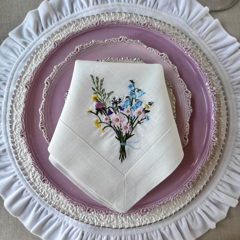 Wildflower Bouquet Large Napkin