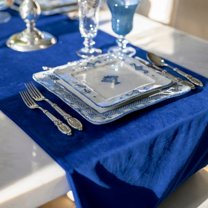 Velvet Table Runner with Ruffle - New Colors