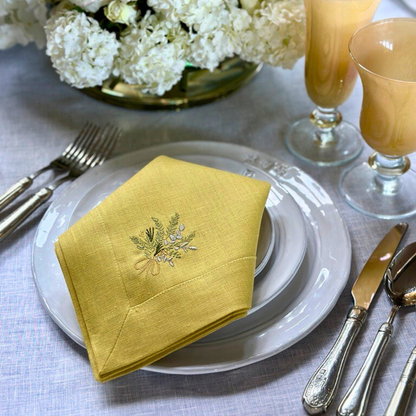 Farmers Market Bouquet Large Napkin