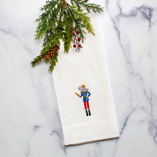 Nutcracker Mouse Linen Towel