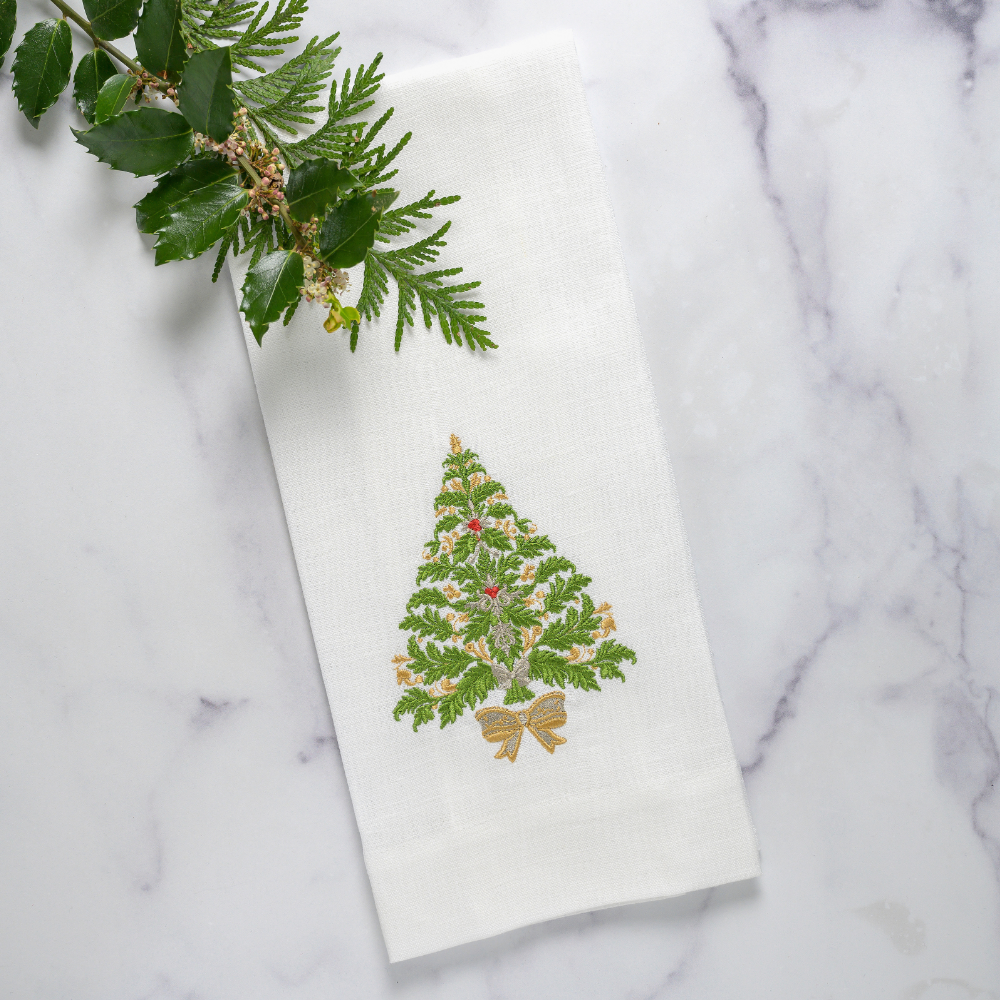 Italian Christmas Tree Towel