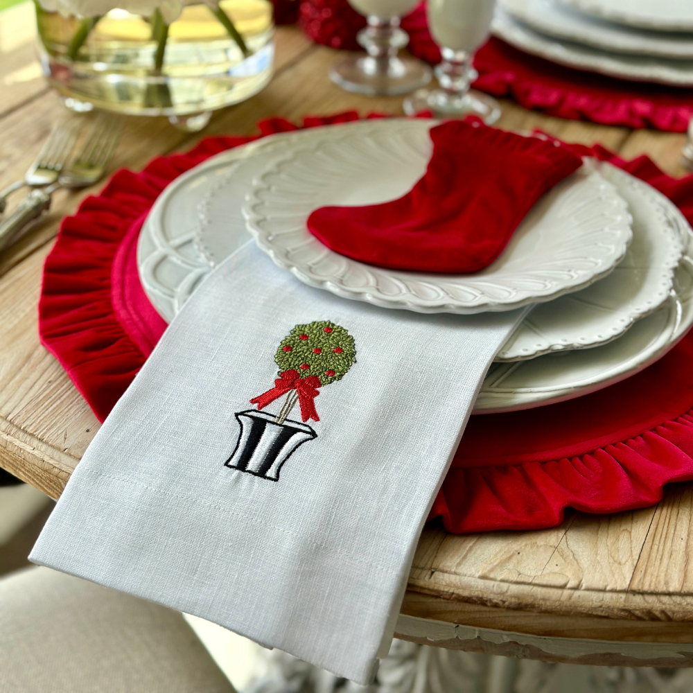 Holiday Topiary Towel