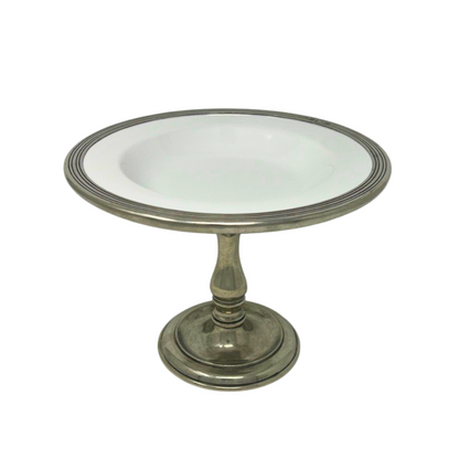 Tuscan Pedestal Shallow Bowl