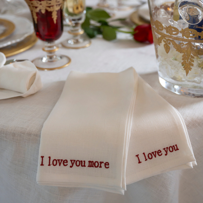 I Love You Napkin Duo