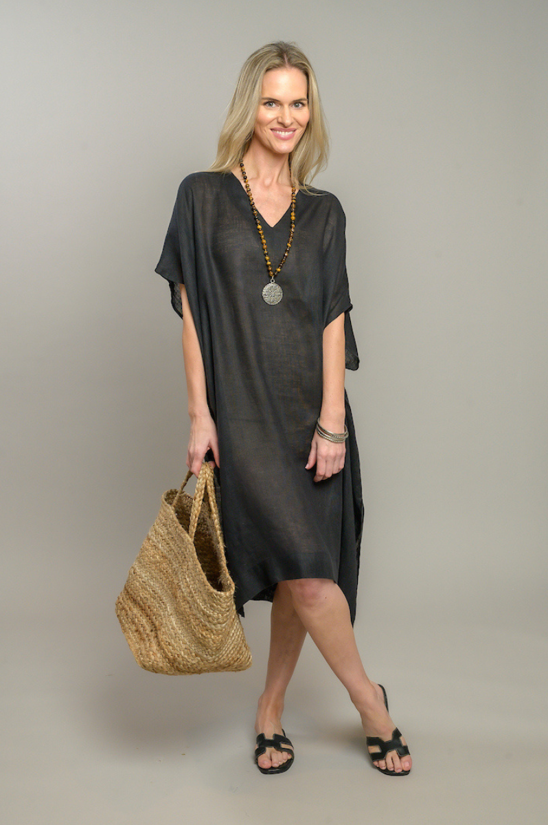 Jasmine Linen Kaftan