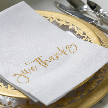 Give Thanks Tri-Fold Napkin