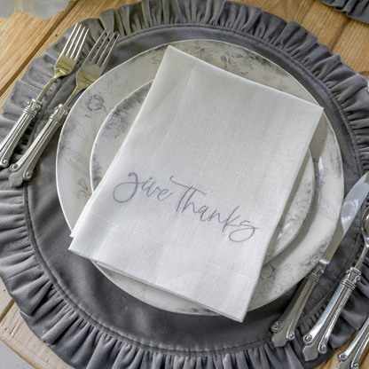 Give Thanks Tri-Fold Napkin