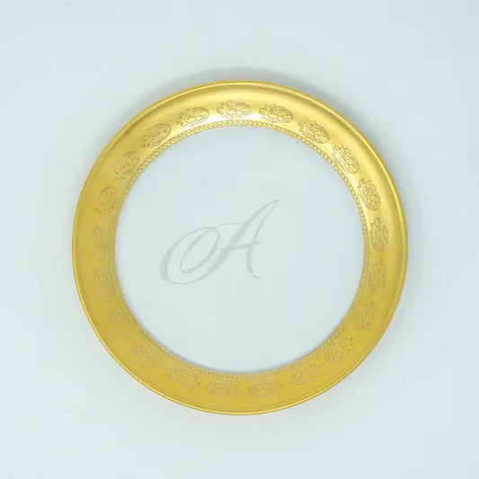 Vetro Gold Monogram Bread/Canapé Plate - New