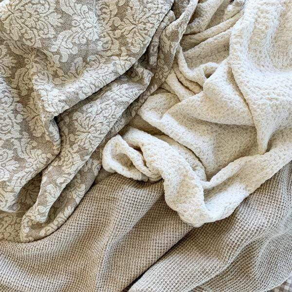 Jacquard Linen Throw Blanket Sale